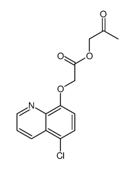 2-oxopropyl 2-(5-chloroquinolin-8-yl)oxyacetate Structure