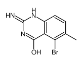 2-AMINO-5-BROMO-6-METHYLQUINAZOLIN-4(1H)-ONE结构式