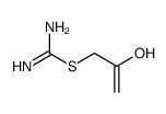 Carbamimidothioic acid, 2-hydroxy-1-propenyl ester (9CI)结构式