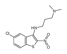 N-(5-chloro-2-nitro-1-benzothiophen-3-yl)-N',N'-dimethylpropane-1,3-diamine Structure