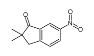 2,2-dimethyl-6-nitro-3H-inden-1-one结构式