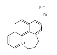 5H-[1,4]Diazepino[1,2,3,4-lmn][1,10]phenanthrolinium,6,7-dihydro-, bromide (1:2) structure