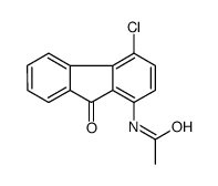 N-(4-chloro-9-oxofluoren-1-yl)acetamide Structure