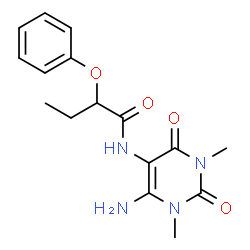 Butanamide,N-(6-amino-1,2,3,4-tetrahydro-1,3-dimethyl-2,4-dioxo-5-pyrimidinyl)-2-phenoxy- picture