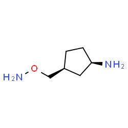 Cyclopentanamine, 3-[(aminooxy)methyl]-, cis- (9CI) structure