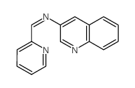 3-Quinolinamine,N-(2-pyridinylmethylene)-结构式