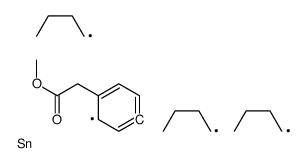 methyl 2-(4-tributylstannylphenyl)acetate结构式