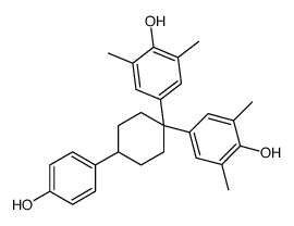 4-[1-(4-hydroxy-3,5-dimethylphenyl)-4-(4-hydroxyphenyl)cyclohexyl]-2,6-dimethylphenol结构式