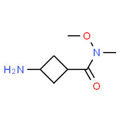 Cyclobutanecarboxamide, 3-amino-N-methoxy-N-methyl-, cis- (9CI)结构式