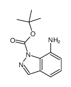 7-氨基-1氢-吲唑-1-甲酸叔丁酯结构式