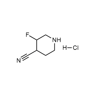 3-Fluoropiperidine-4-carbonitrile hydrochloride structure