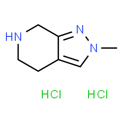 2-Methyl-4,5,6,7-tetrahydro-2H-pyrazolo[3,4-c]pyridine dihydrochloride Structure