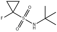 n-(tert-butyl)-1-fluorocyclopropane-1-sulfonamide结构式