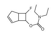 (7-fluoro-6-bicyclo[3.2.0]hept-3-enyl) N,N-diethylcarbamate结构式