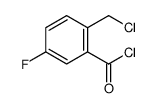 Benzoyl chloride, 2-(chloromethyl)-5-fluoro- (9CI)结构式
