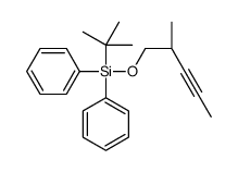 tert-butyl-[(2R)-2-methylpent-3-ynoxy]-diphenylsilane结构式