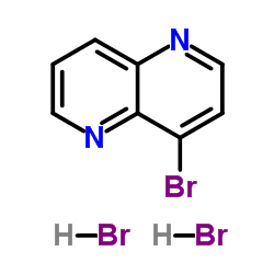 4-Bromo-1,5-naphthyridine dihydrobromide结构式