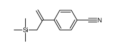 4-(3-trimethylsilylprop-1-en-2-yl)benzonitrile Structure