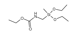 Diethoxy-methyl-ethoxycarbonylaminomethyl-silan Structure