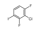 2-Chloro-1,3-difluoro-4-iodobenzene结构式