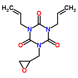 1,3-diallyl-5-oxiranylmethyl-[1,3,5]triazinane-2,4,6-trione structure