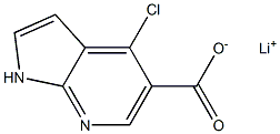 lithiuM 4-chloro-1H-pyrrolo[2,3-b]pyridine-5-carboxylate Structure