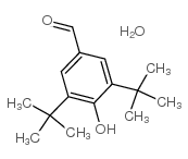 Benzaldehyde, 3,5-bis(1,1-dimethylethyl)-4-hydroxy-,hydrate (2:1) structure