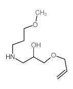 1-(3-methoxypropylamino)-3-prop-2-enoxy-propan-2-ol structure