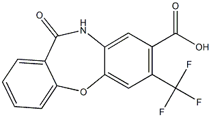 11-oxo-7-(trifluoromethyl)-10,11-dihydrodibenzo[b,f][1,4]oxazepine-8-carboxylic acid Structure