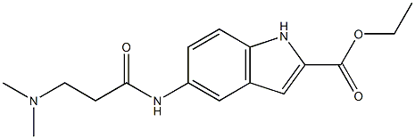 ethyl 5-(3-(dimethylamino)propanamido)-1H-indole-2-carboxylate Structure