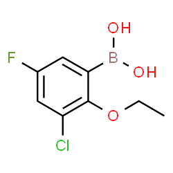 3-Chloro-2-ethoxy-5-fluorophenylboronicacid structure