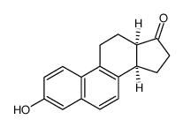 3-hydroxy-17-oxo-(13rH.14cH)-12,13,14,15,16,17-hexahydro-11H-cyclopenta[a]phenanthrene Structure