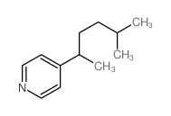 Pyridine,4-(1,4-dimethylpentyl)- Structure