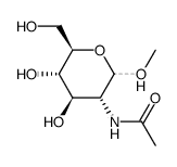 Methyl N-Acetyl-β-D-glucosaminide Structure