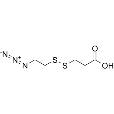Azidoethyl-SS-propionic acid结构式