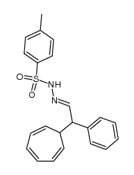 α-Phenyl-α-(tropyl-(7))-acetaldehyd-tosylhydrazon结构式