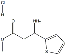 Methyl 3-aMino-3-(thiophen-2-yl)propanoate hydrochloride结构式