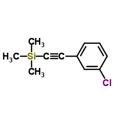 [(3-Chlorophenyl)ethynyl](trimethyl)silane Structure