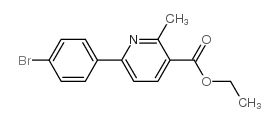 ethyl 6-(4-bromophenyl)-2-methylpyridine-3-carboxylate Structure