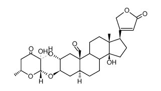 (2S,3R)-14-Hydroxy-19-oxo-2,3-[[(2S,3R,6R)-tetrahydro-3-hydroxy-6-methyl-4-oxo-2H-pyran-3,2-diyl]bisoxy]card-20(22)-enolide picture