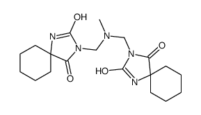 3,3'-[(Methylimino)dimethylene]bis[1,3-diazaspiro[4.5]decane-2,4-dione] structure