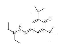 2,6-ditert-butyl-4-(diethylaminohydrazinylidene)cyclohexa-2,5-dien-1-one结构式