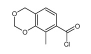 4H-1,3-Benzodioxin-7-carbonyl chloride, 8-methyl- (9CI) Structure