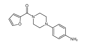 4-[4-(2-FUROYL)PIPERAZIN-1-YL]ANILINE structure