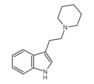 1H-Indole,3-[2-(1-piperidinyl)ethyl]- structure