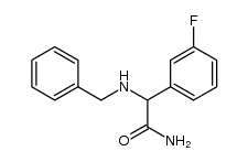 2-(benzylamino)-2-(3-fluorophenyl)acetamide Structure
