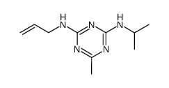 N-allyl-N'-isopropyl-6-methyl-[1,3,5]triazine-2,4-diamine结构式