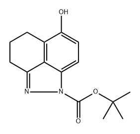 tert-Butyl 6-hydroxy-4,5-dihydrobenzo[cd]indazole-1(3H)-carboxylate Structure