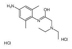 [2-(4-azaniumyl-2,6-dimethylanilino)-2-oxoethyl]-diethylazanium,dichloride Structure