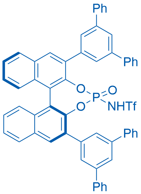 N-((11bS)-2,6-Di([1,1':3',1''-terphenyl]-5'-yl)-4-oxidodinaphtho[2,1-d:1',2'-f][1,3,2]dioxaphosphepin-4-yl)-1,1,1-trifluoromethanesulfonamide Structure